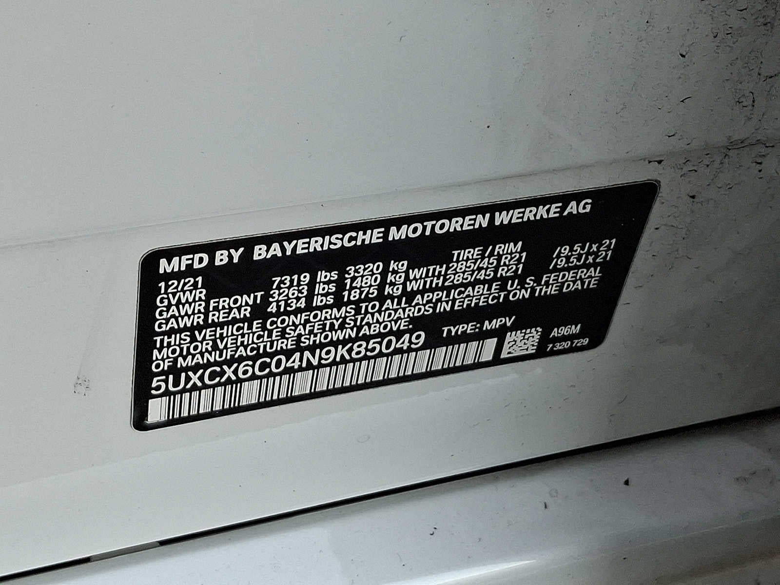 2022 BMW X7 M50i Sports Activity Vehicle
