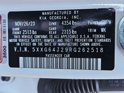 2024 Kia K5 GT-Line Auto FWD