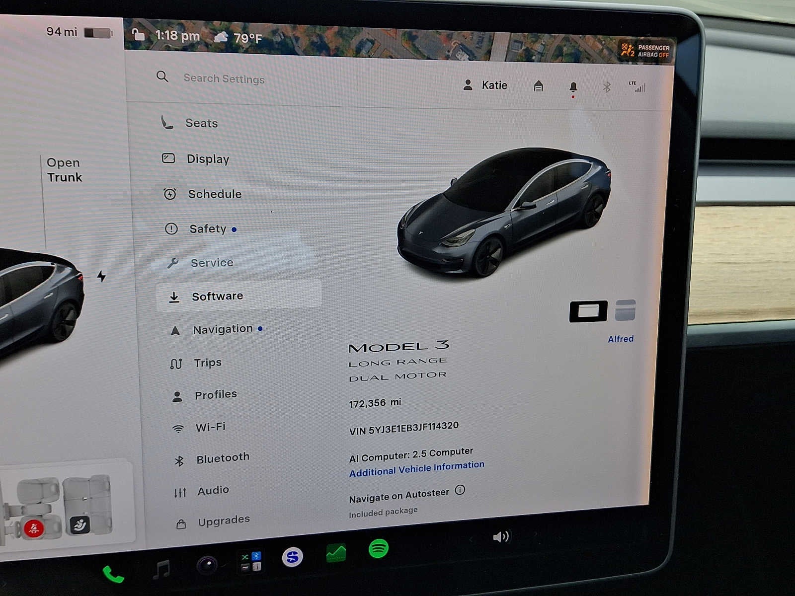 2018 Tesla Model 3 Long Range Battery AWD