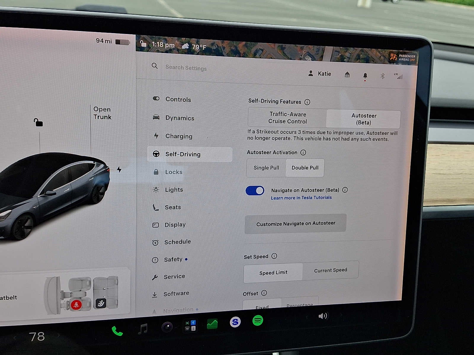2018 Tesla Model 3 Long Range Battery AWD