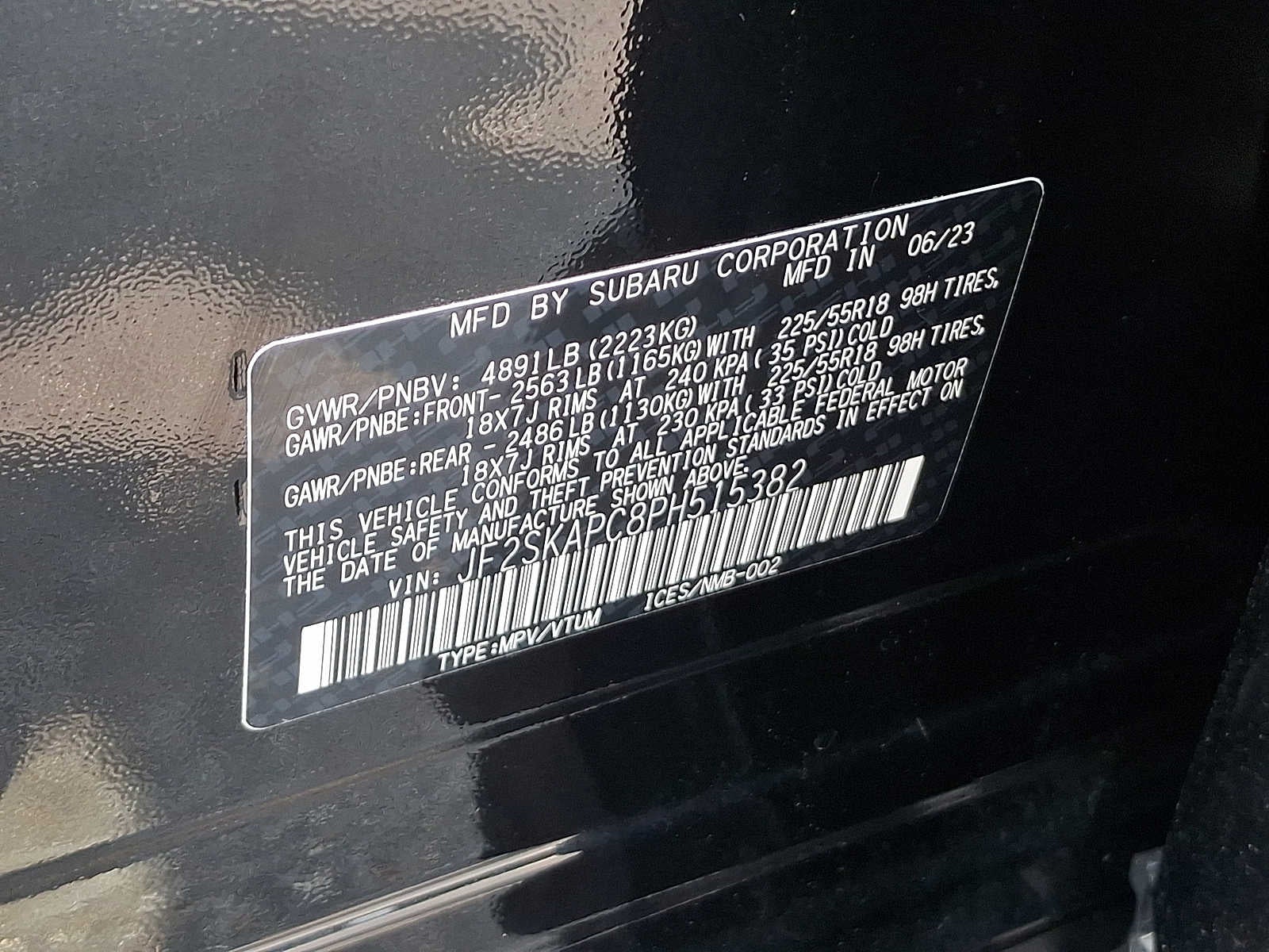 2023 Subaru Forester Limited CVT
