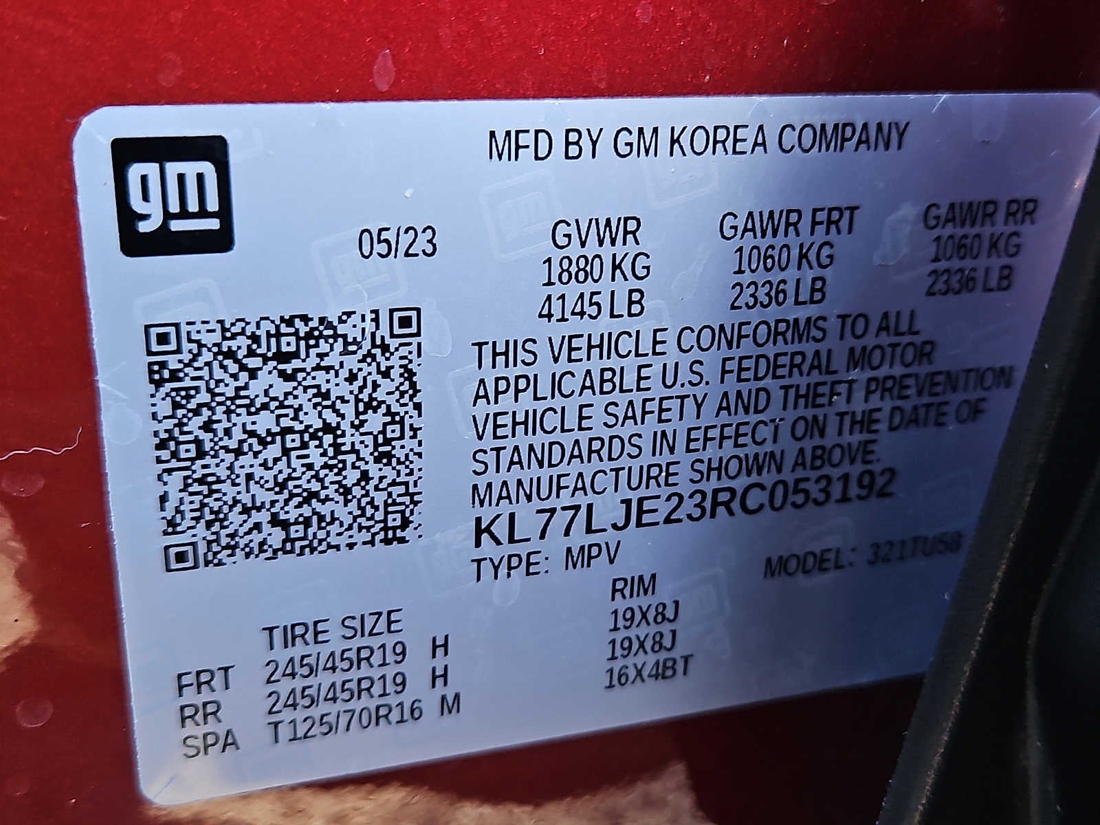 2024 Chevrolet Trax FWD 4dr 2RS