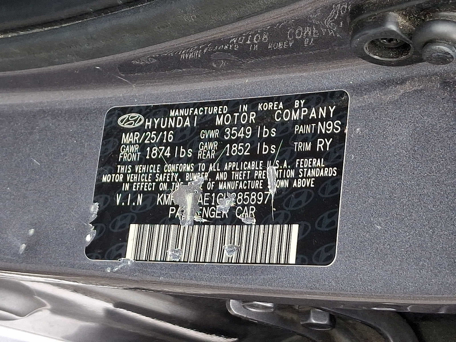 2016 Hyundai Accent 5dr HB Auto SE