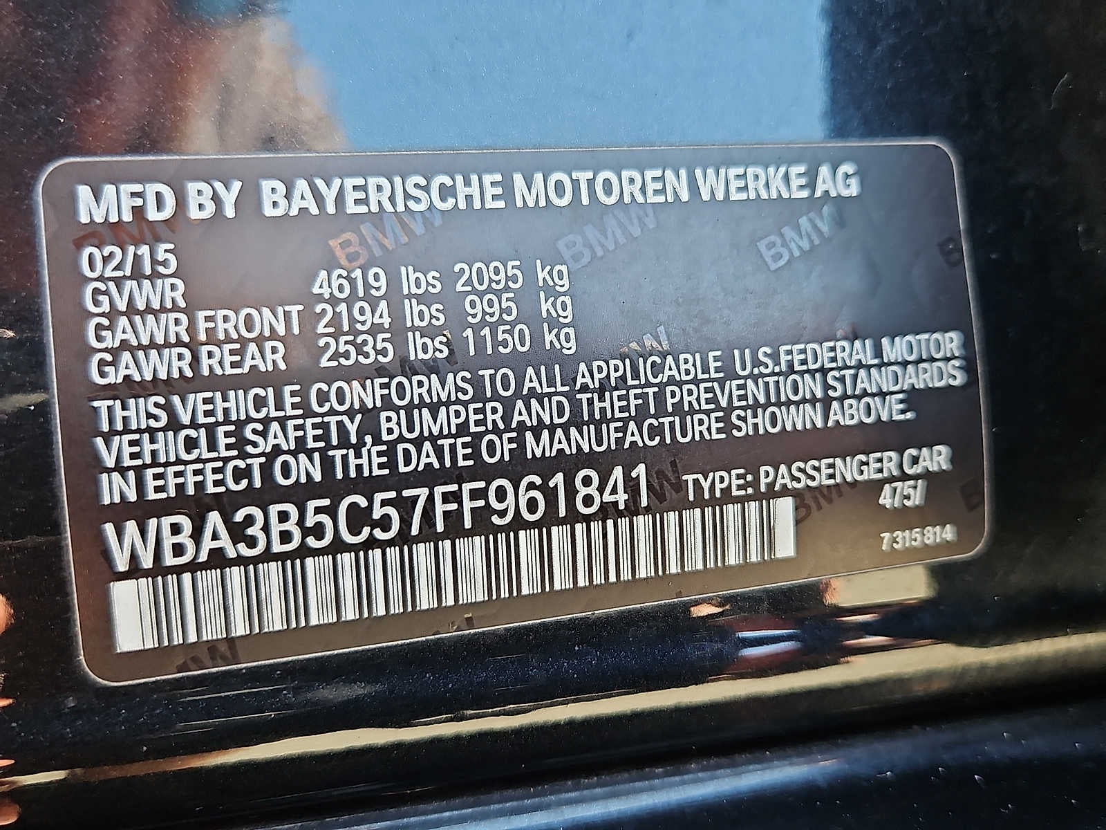 2015 BMW 3 Series 4dr Sdn 328i xDrive AWD SULEV