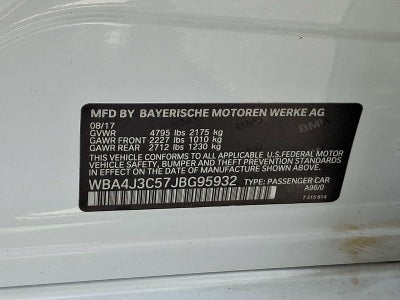 2018 BMW 4 Series 430i xDrive Gran Coupe
