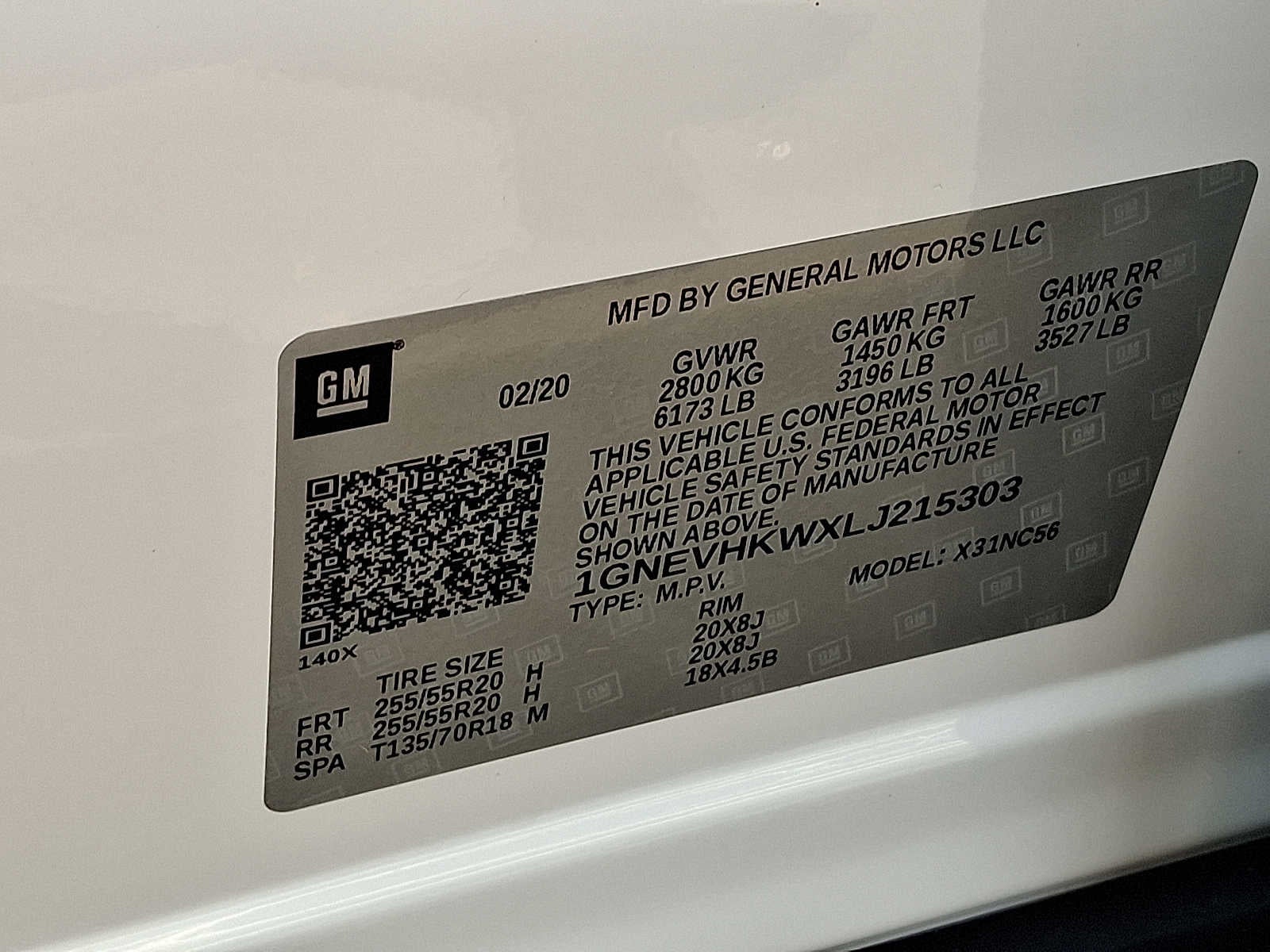 2020 Chevrolet Traverse AWD 4dr LT Leather