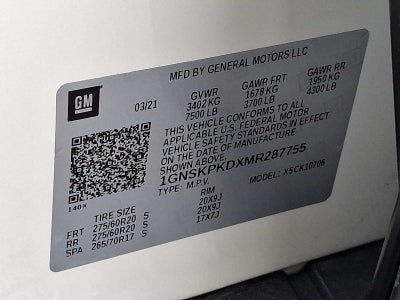 2021 Chevrolet Tahoe 4WD 4dr Z71