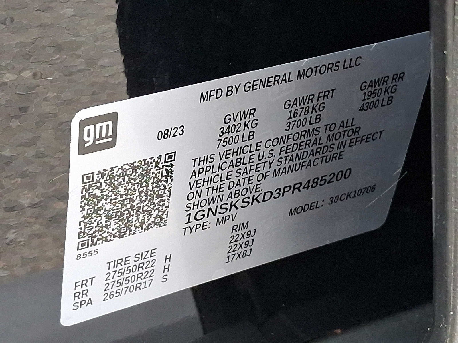 2023 Chevrolet Tahoe 4WD 4dr Premier