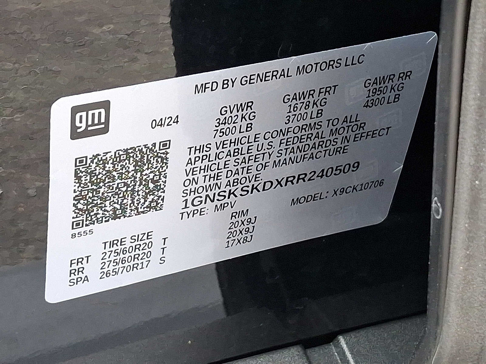 2024 Chevrolet Tahoe 4WD 4dr Premier