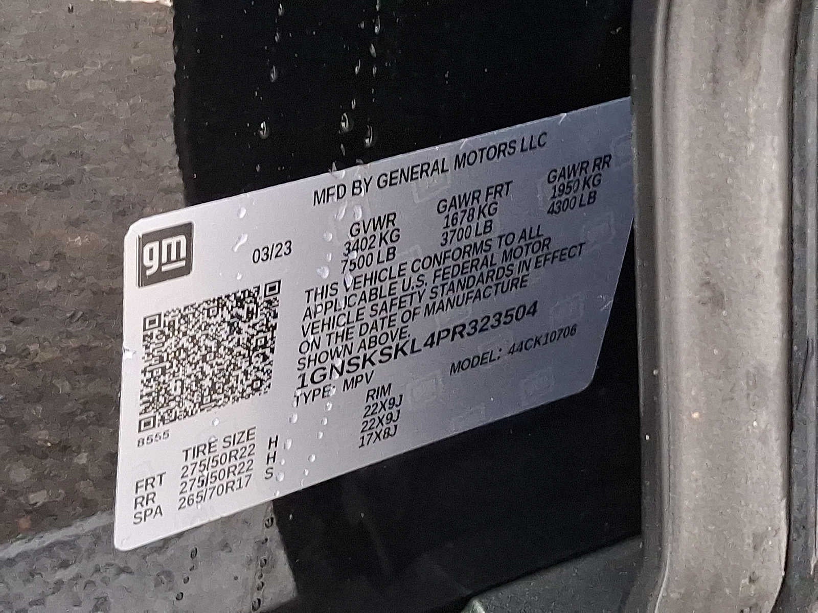 2023 Chevrolet Tahoe 4WD 4dr Premier