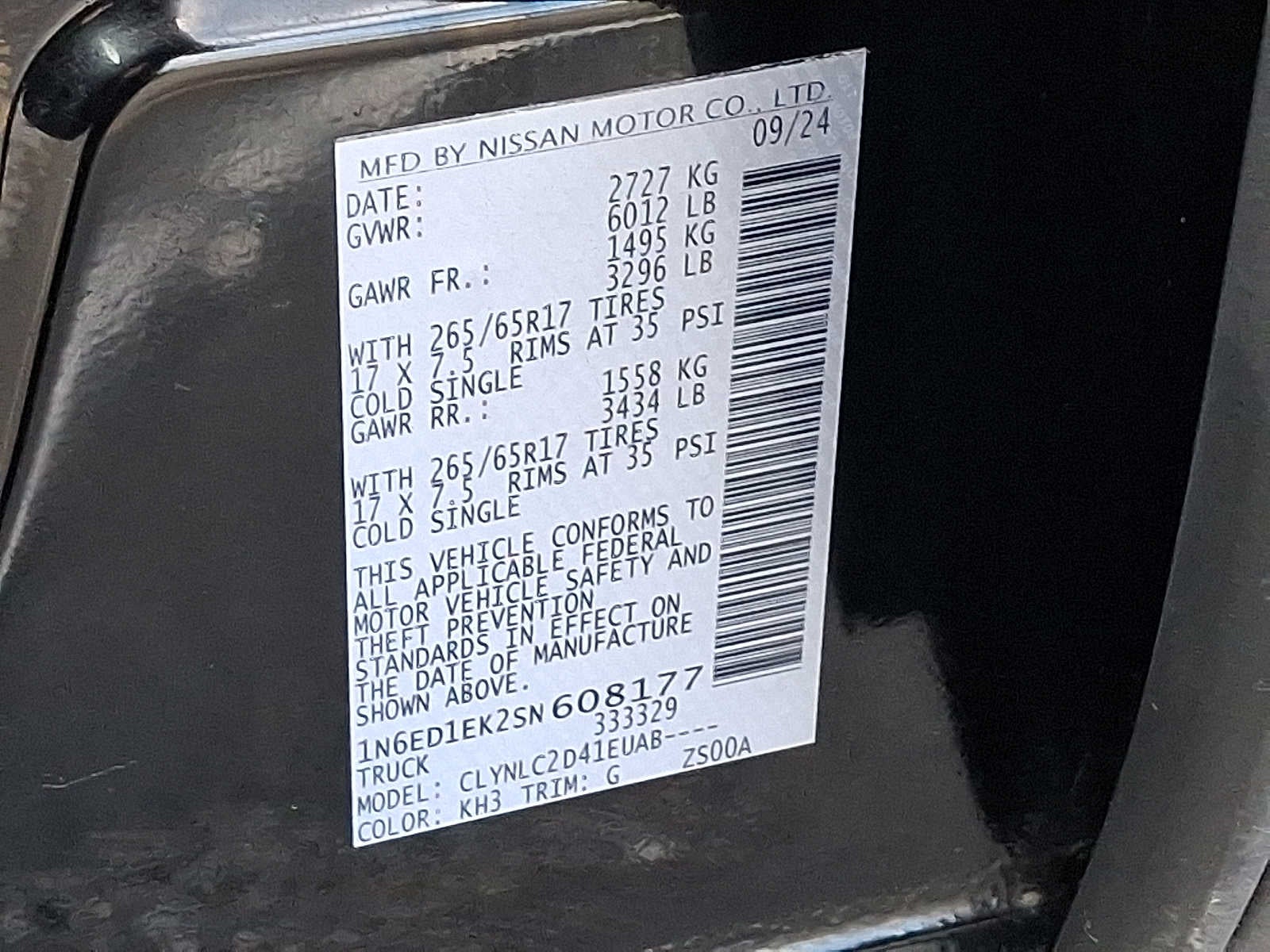 2025 Nissan Frontier Crew Cab 4x4 SV