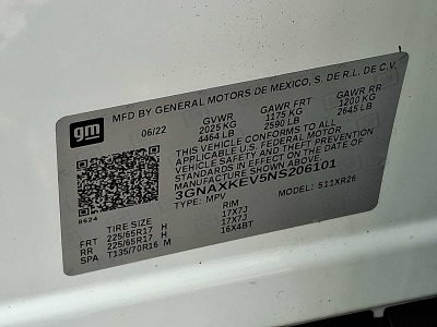 2022 Chevrolet Equinox FWD 4dr LT w/1LT