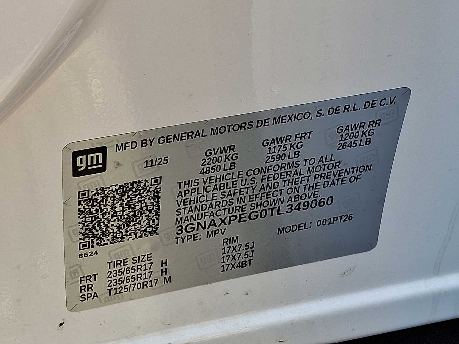 2026 Chevrolet Equinox AWD 4dr LT w/2LT