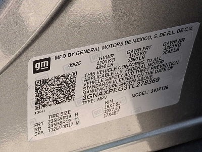 2026 Chevrolet Equinox AWD 4dr LT w/2LT