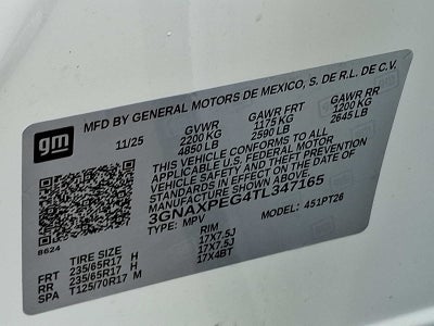 2026 Chevrolet Equinox AWD 4dr LT w/2LT