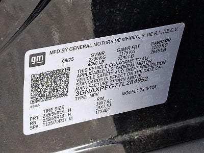 2026 Chevrolet Equinox AWD 4dr LT w/2LT