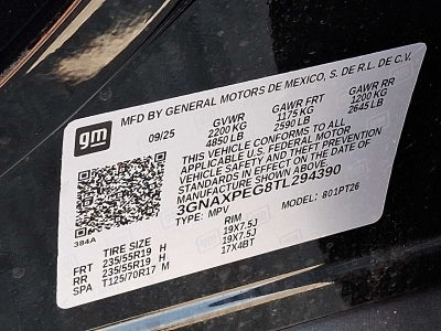 2026 Chevrolet Equinox AWD 4dr LT w/2LT