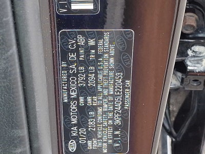 2020 Kia Forte LXS IVT