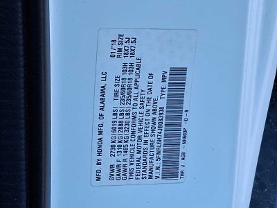 2018 Honda Odyssey EX-L Auto