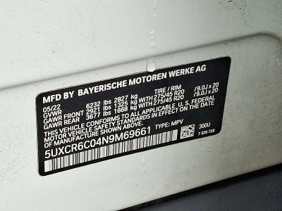 2022 BMW X5 xDrive40i Sports Activity Vehicle