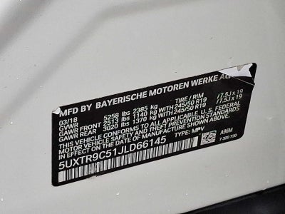 2018 BMW X3 xDrive30i Sports Activity Vehicle