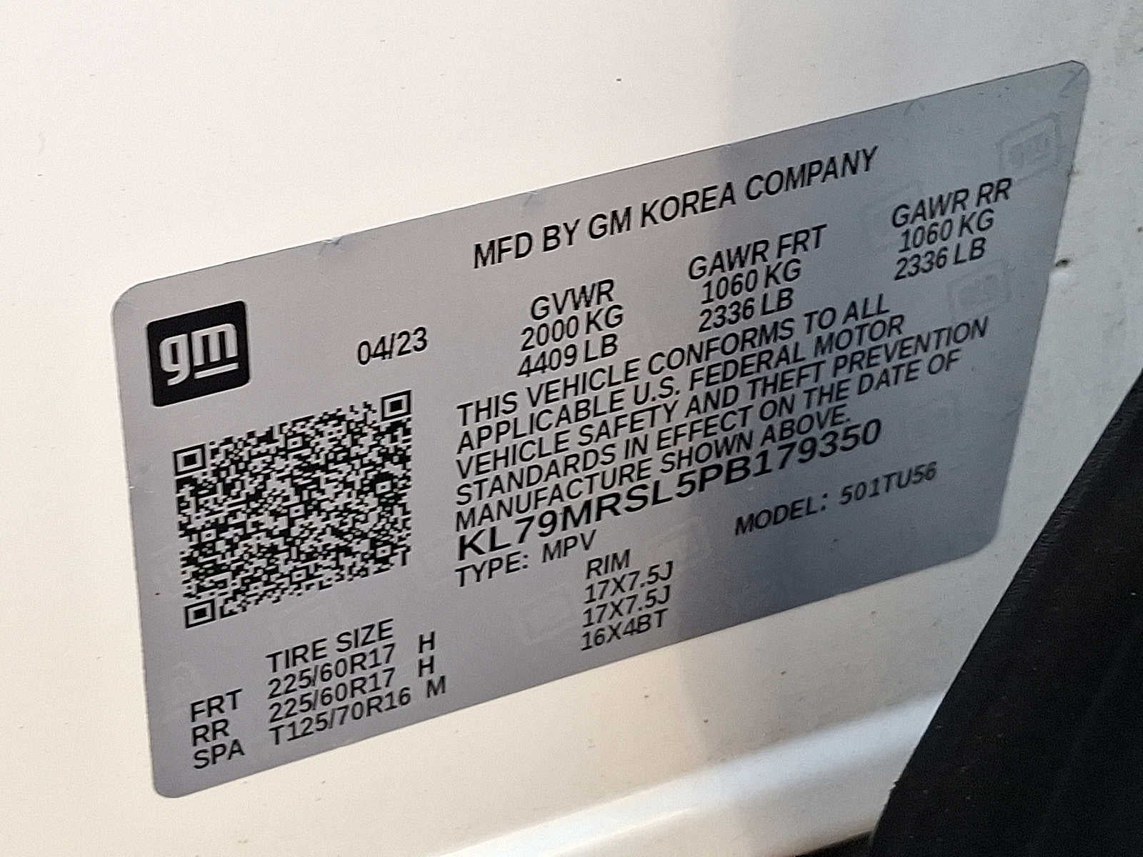 2023 Chevrolet TrailBlazer AWD 4dr LT