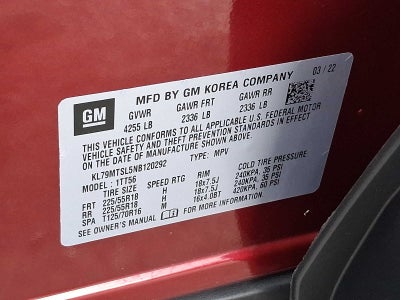 2022 Chevrolet TrailBlazer FWD 4dr RS