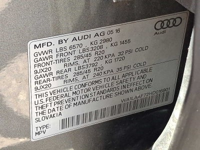 2017 Audi Q7 3.0 TFSI Premium Plus