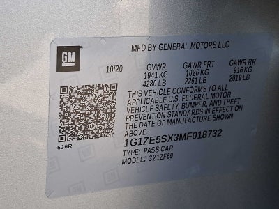 2021 Chevrolet Malibu 4dr Sdn Premier