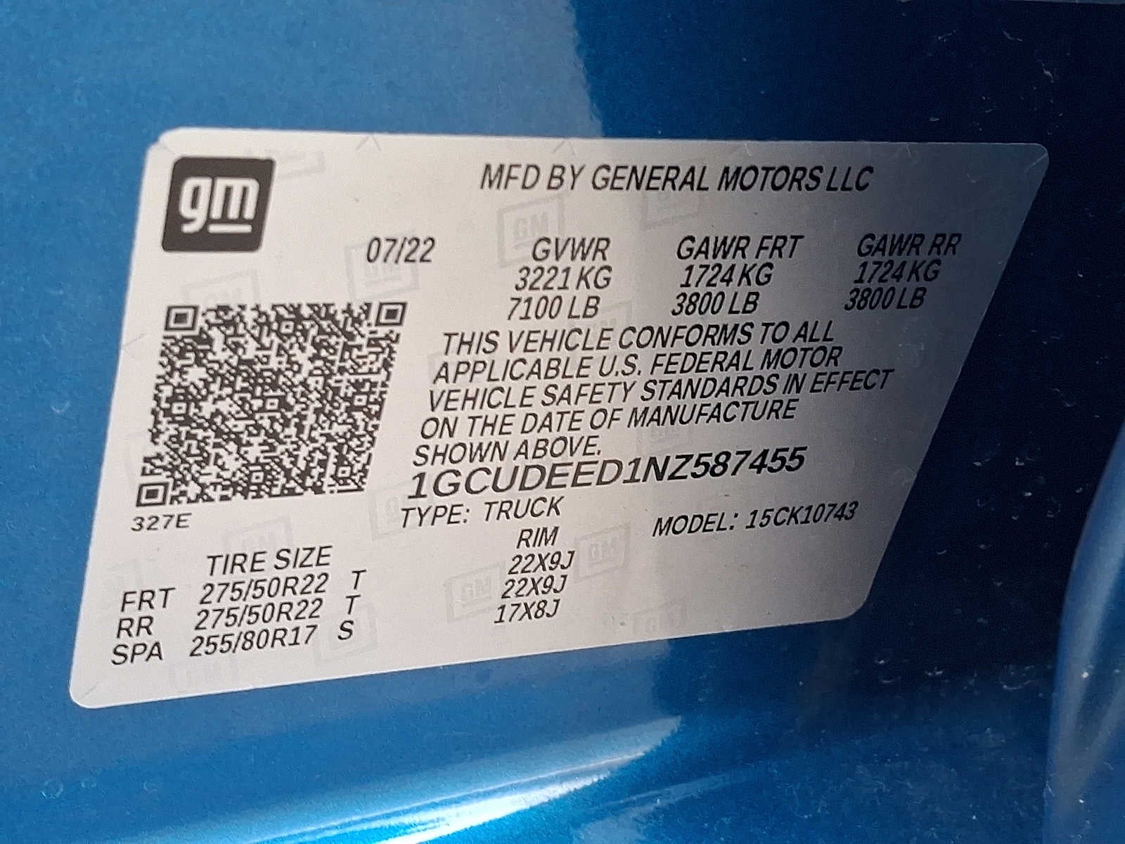 2022 Chevrolet Silverado 1500 4WD Crew Cab 157 RST