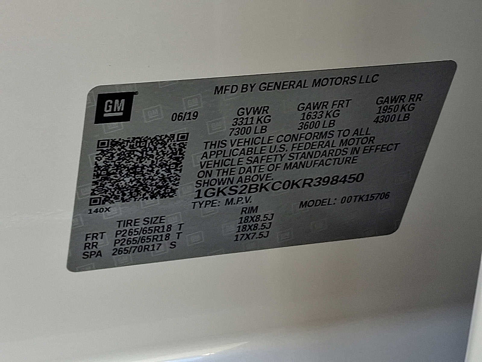 2019 GMC Yukon 4WD 4dr SLT