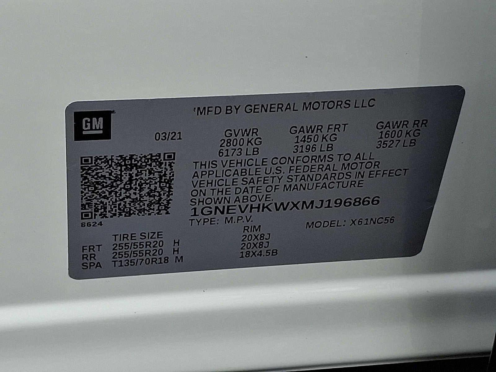 2021 Chevrolet Traverse AWD 4dr LT Leather