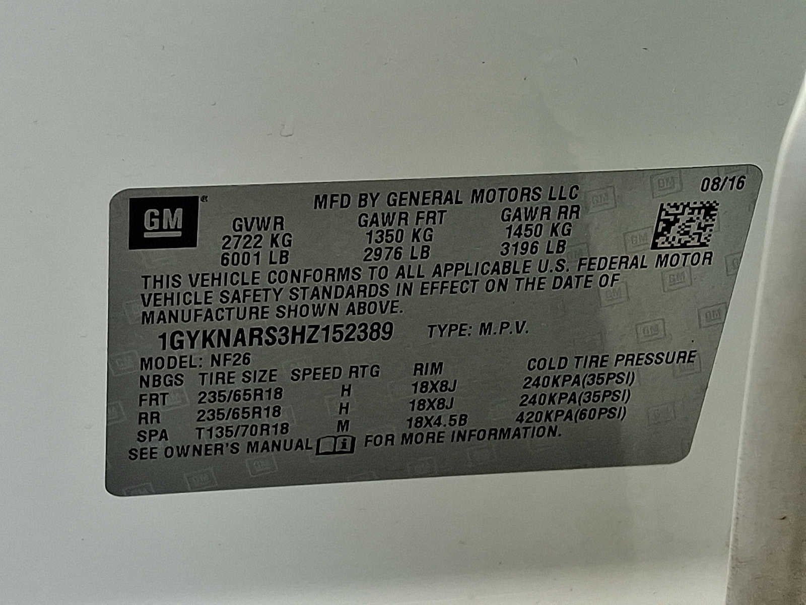 2017 Cadillac XT5 FWD 4dr