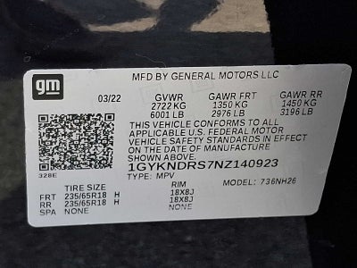 2022 Cadillac XT5 AWD 4dr Premium Luxury