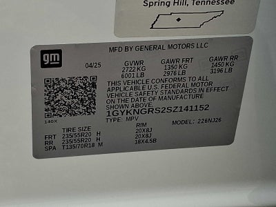 2025 Cadillac XT5 AWD 4dr Sport