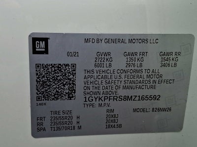 2021 Cadillac XT6 AWD 4dr Premium Luxury