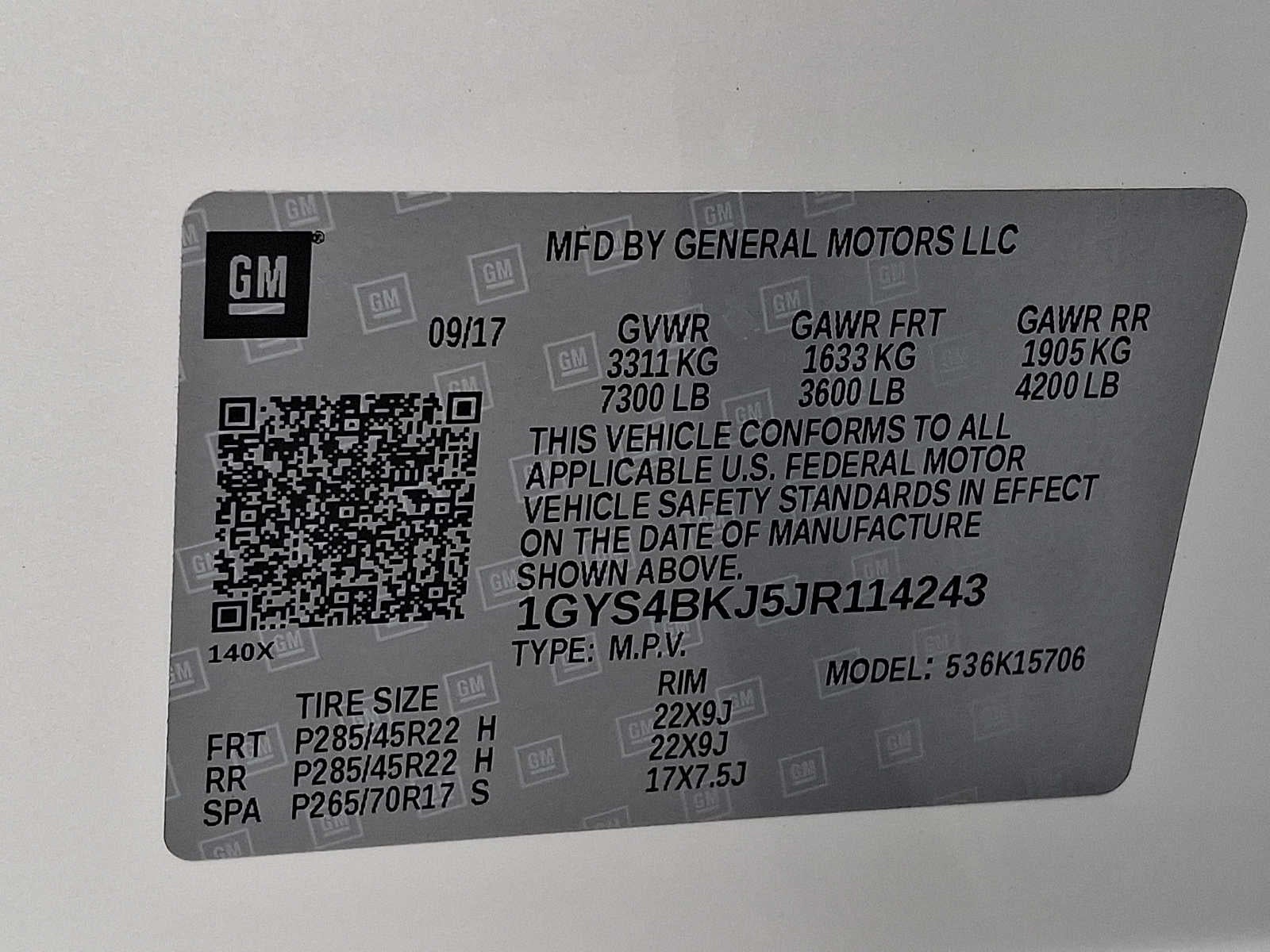 2018 Cadillac Escalade 4WD 4dr Luxury