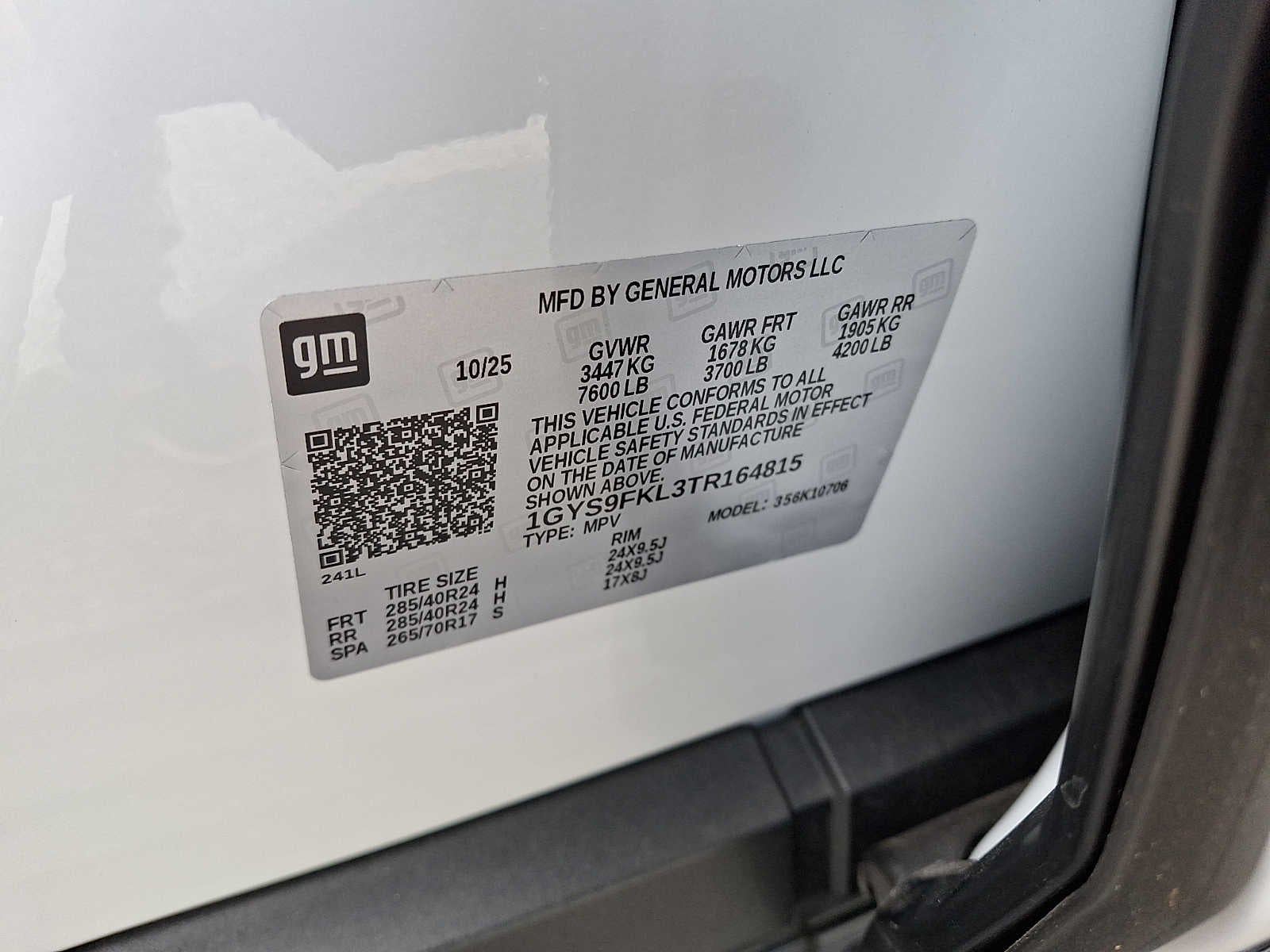 2026 Cadillac Escalade 4WD 4dr Sport