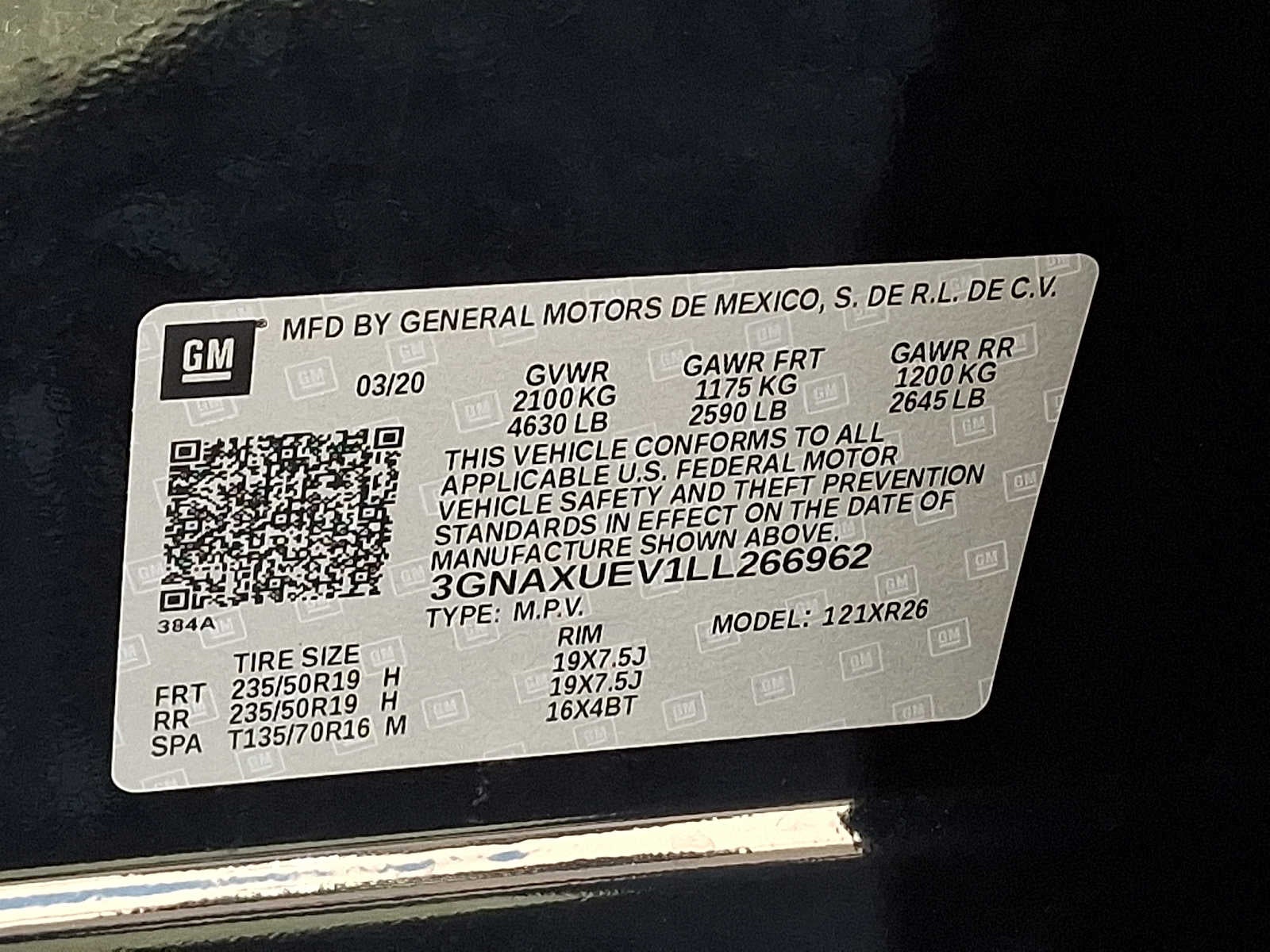 2020 Chevrolet Equinox AWD 4dr LT w/1LT