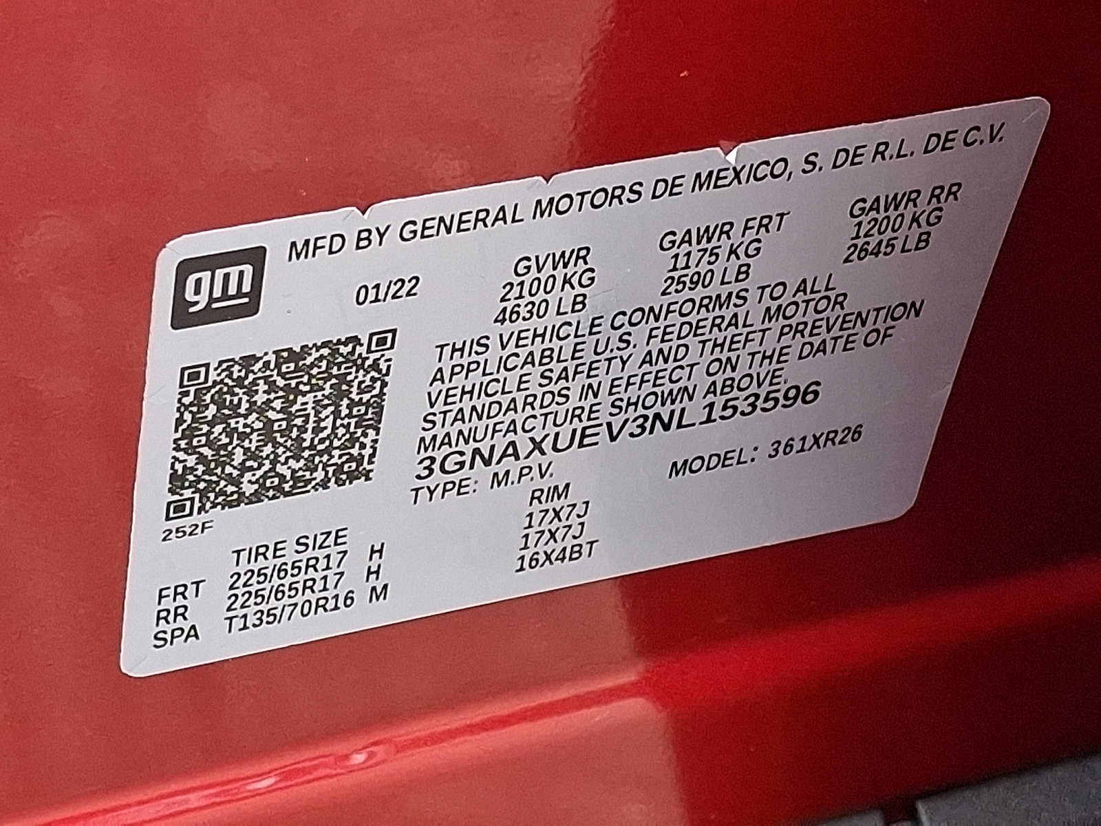2022 Chevrolet Equinox AWD 4dr LT w/1LT