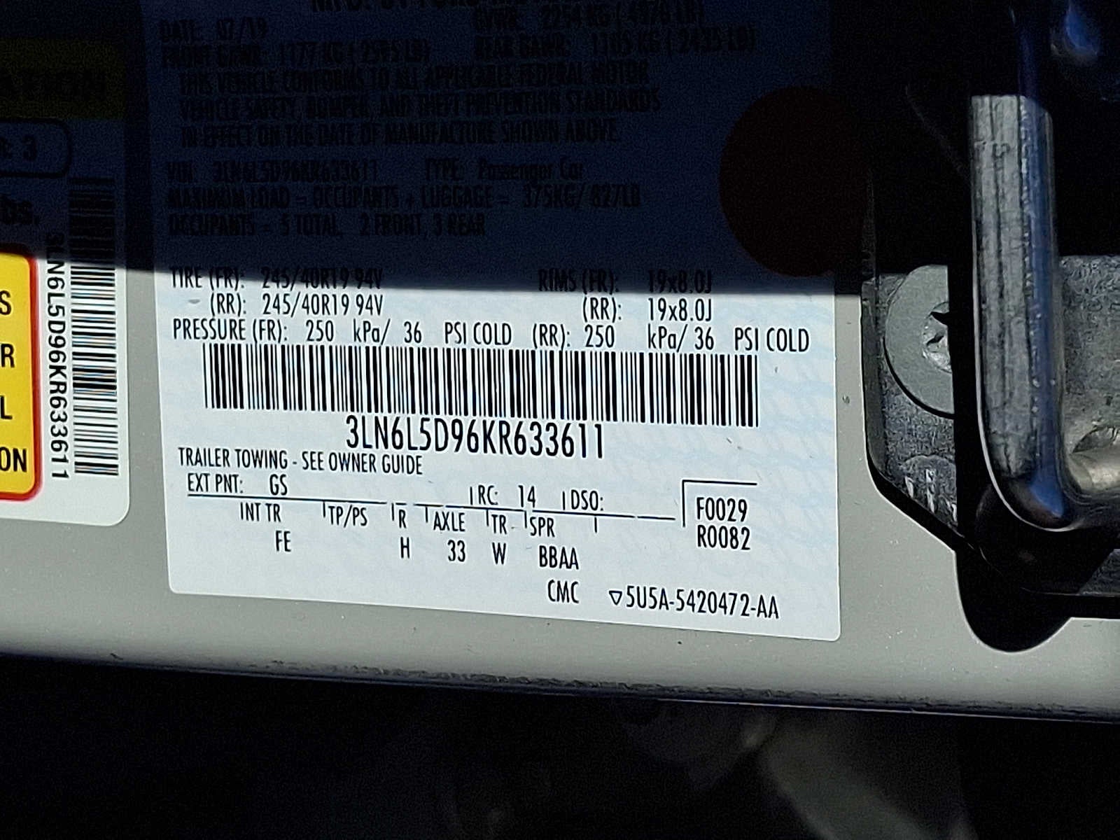 2019 Lincoln MKZ Reserve I AWD