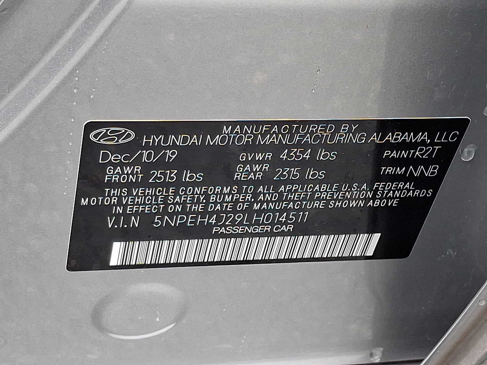 2020 Hyundai Sonata Limited 1.6T