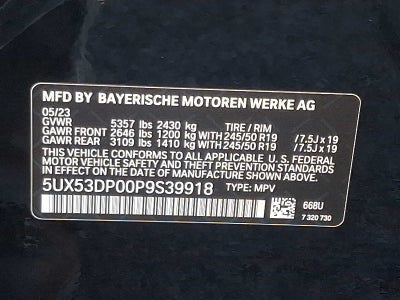 2023 BMW X3 xDrive30i Sports Activity Vehicle