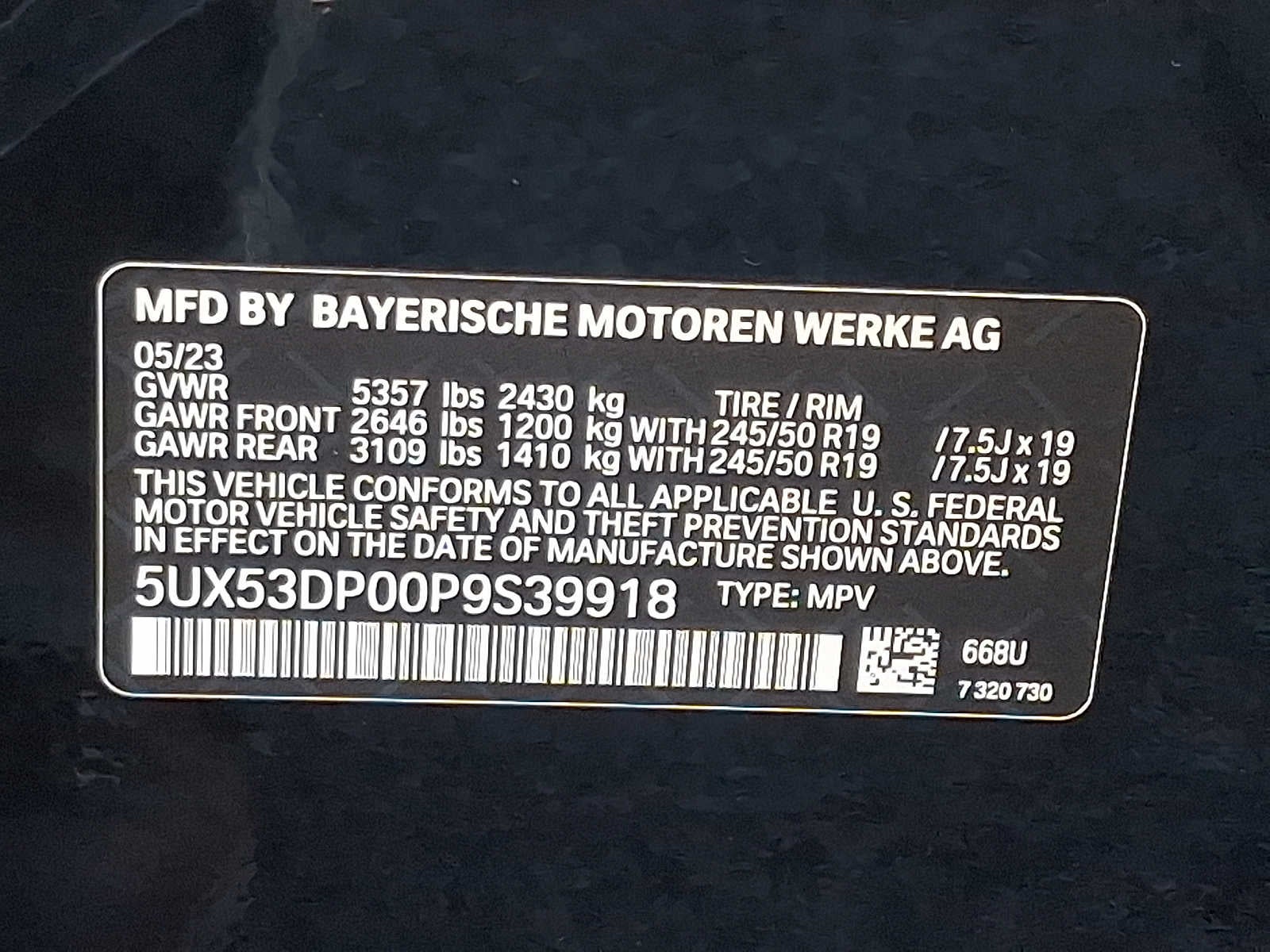 2023 BMW X3 xDrive30i Sports Activity Vehicle