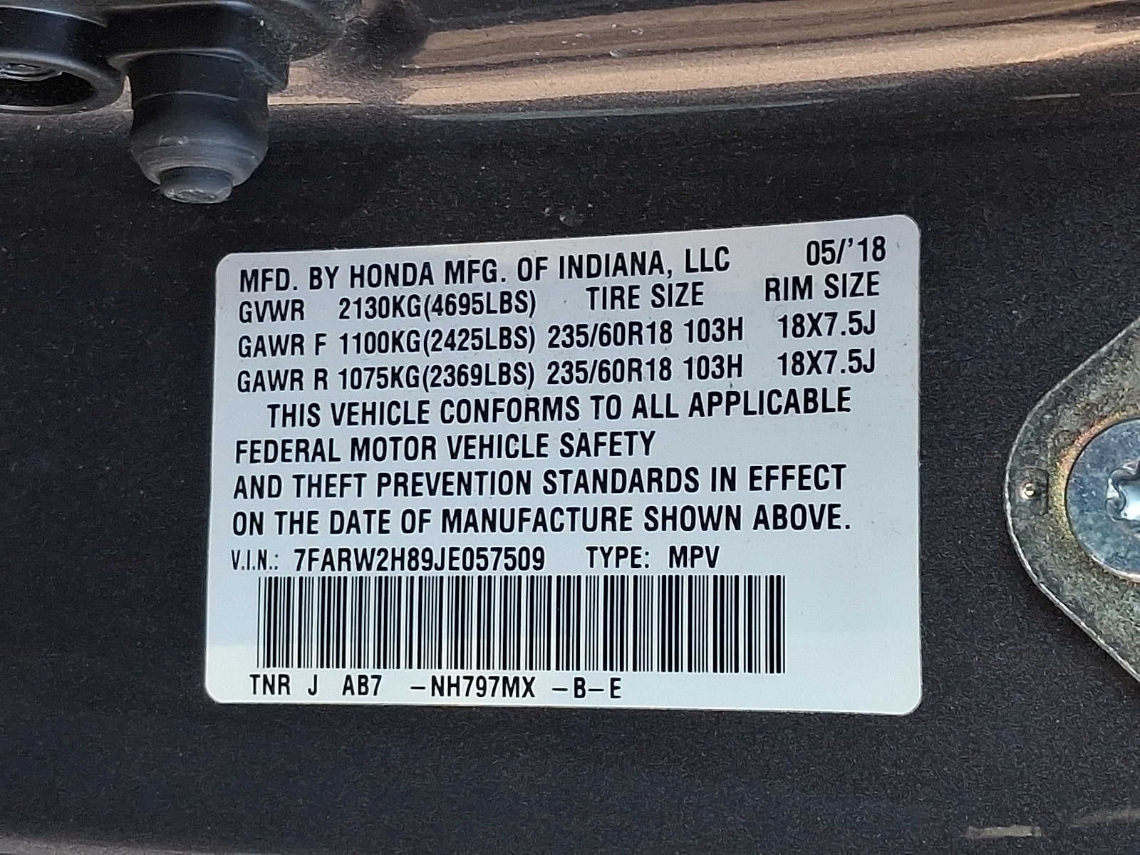 2018 Honda CR-V EX-L AWD