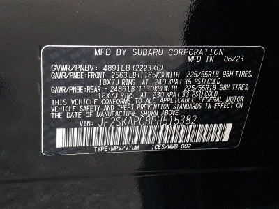 2023 Subaru Forester Limited CVT