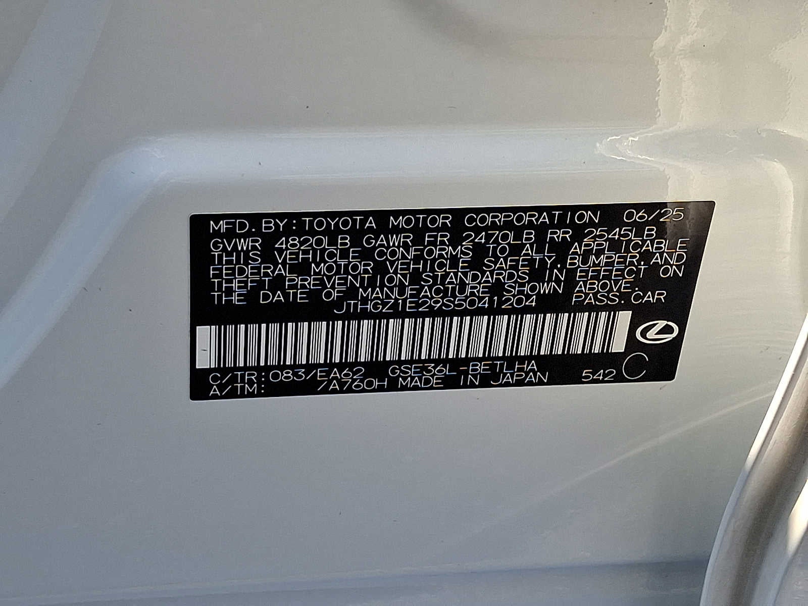 2025 Lexus IS IS 350 F SPORT AWD