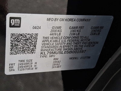 2025 Chevrolet TrailBlazer AWD 4dr RS