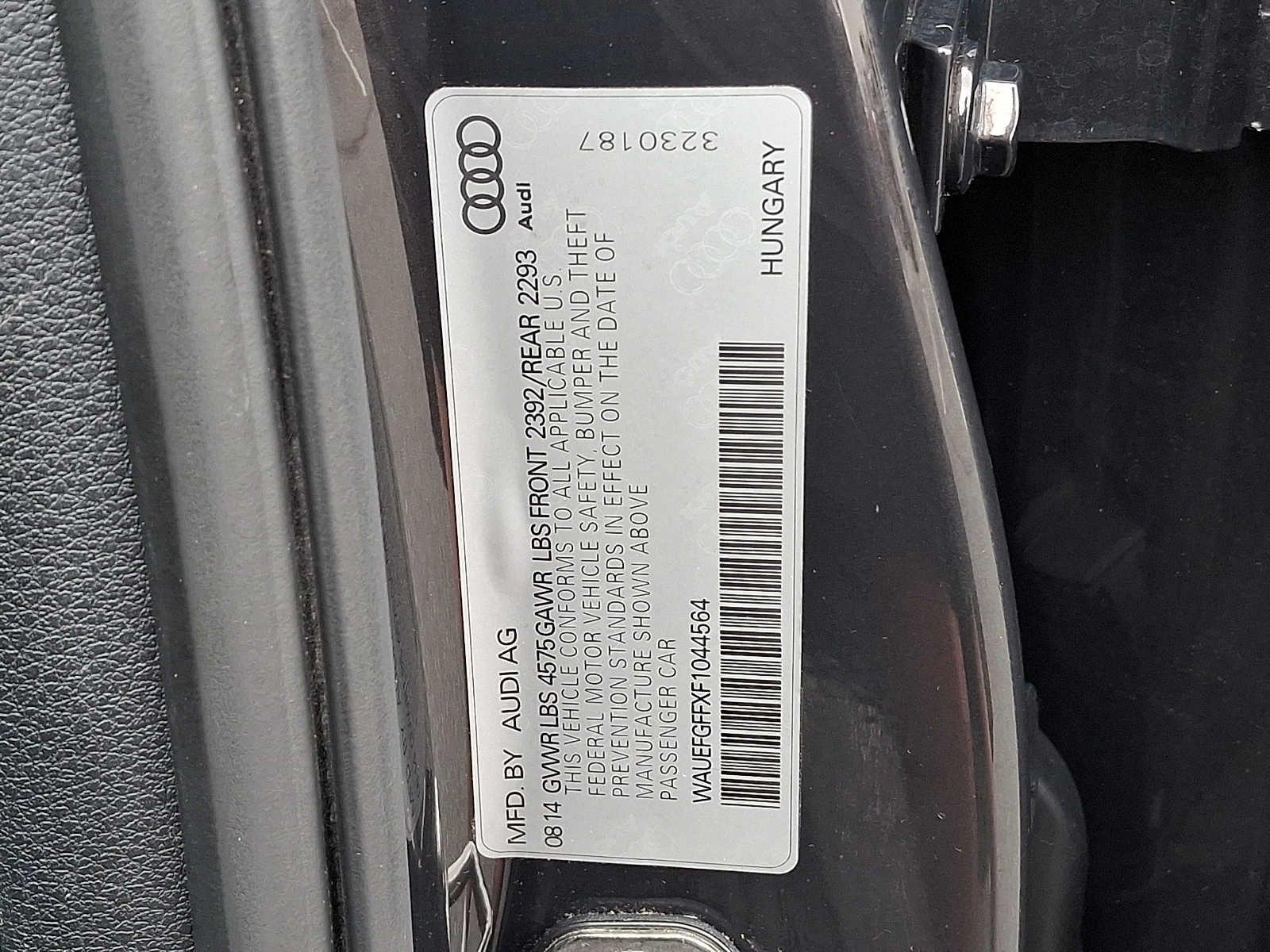 2015 Audi A3 4dr Sdn quattro 2.0T Premium Plus