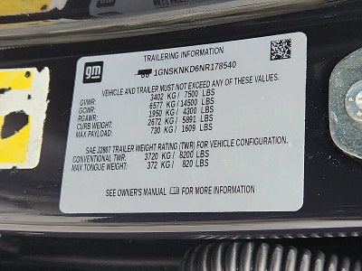 2022 Chevrolet Tahoe LT